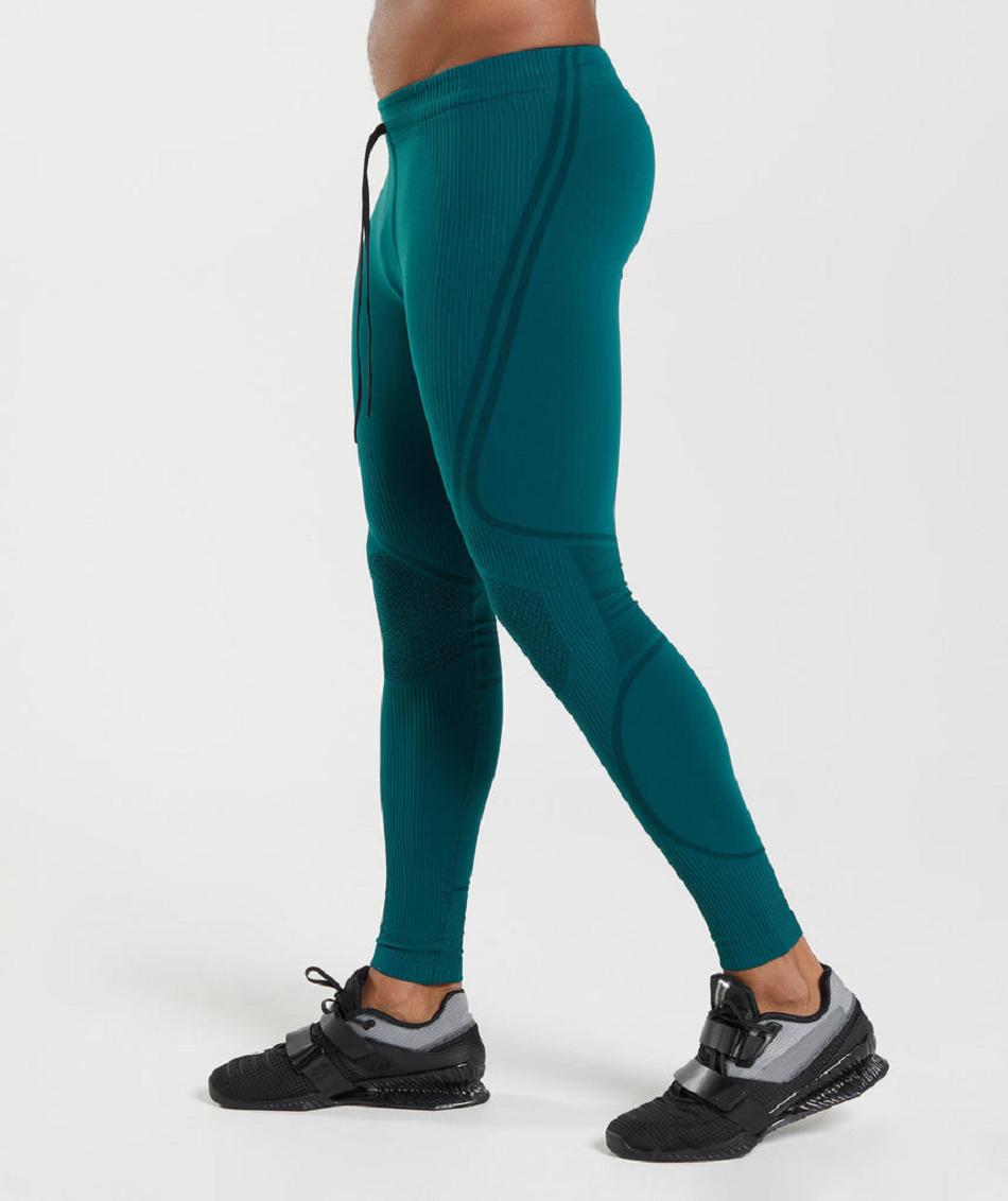 Gymshark 315 Seamless Muške Jogger Hlače Tirkizne Crne | HR 2954FDN